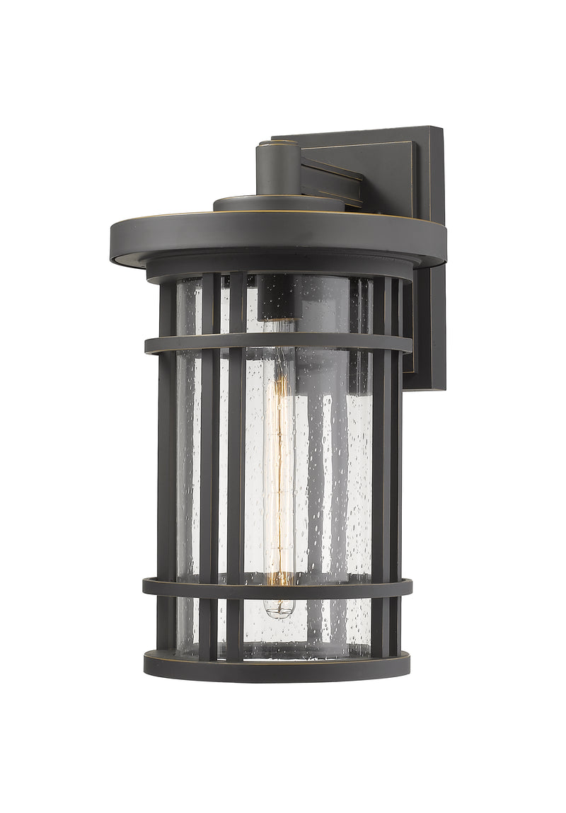 Jordan 1 Light 12" Outdoor Wall Light in Oil Rubbed Bronze