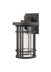 Jordan 1 Light 12" Outdoor Wall Light in Oil Rubbed Bronze