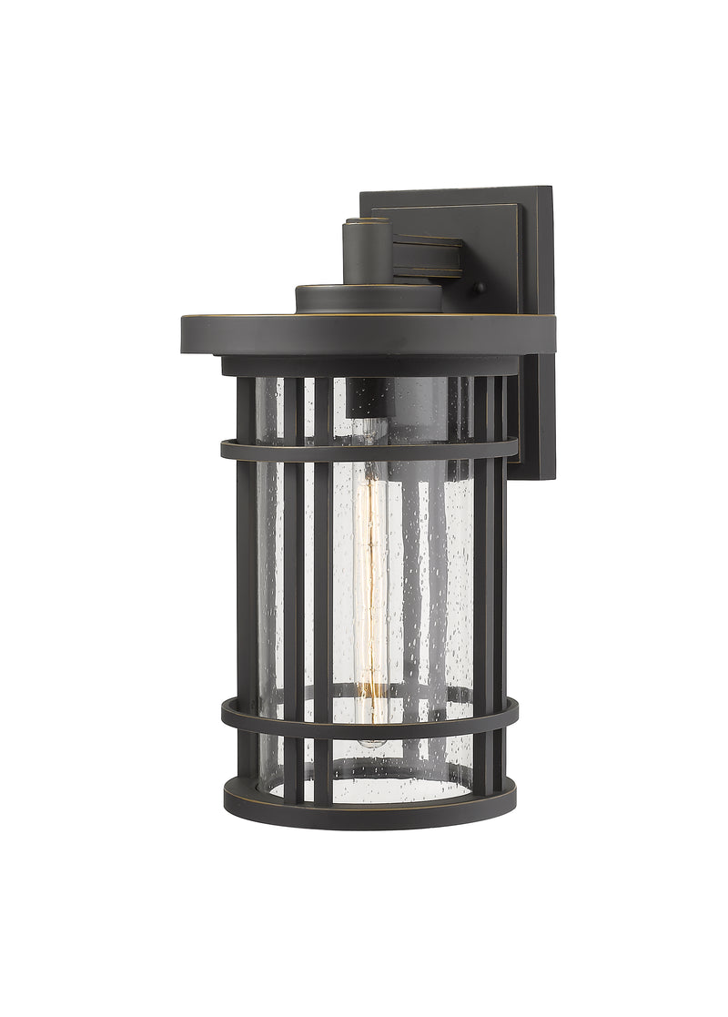 Jordan 1 Light 12" Outdoor Wall Light in Oil Rubbed Bronze