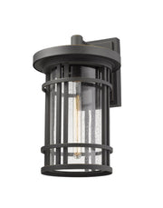 Jordan 1 Light 12" Outdoor Wall Light in Oil Rubbed Bronze