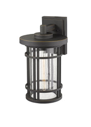 Jordan 1 Light 12" Outdoor Wall Light in Oil Rubbed Bronze