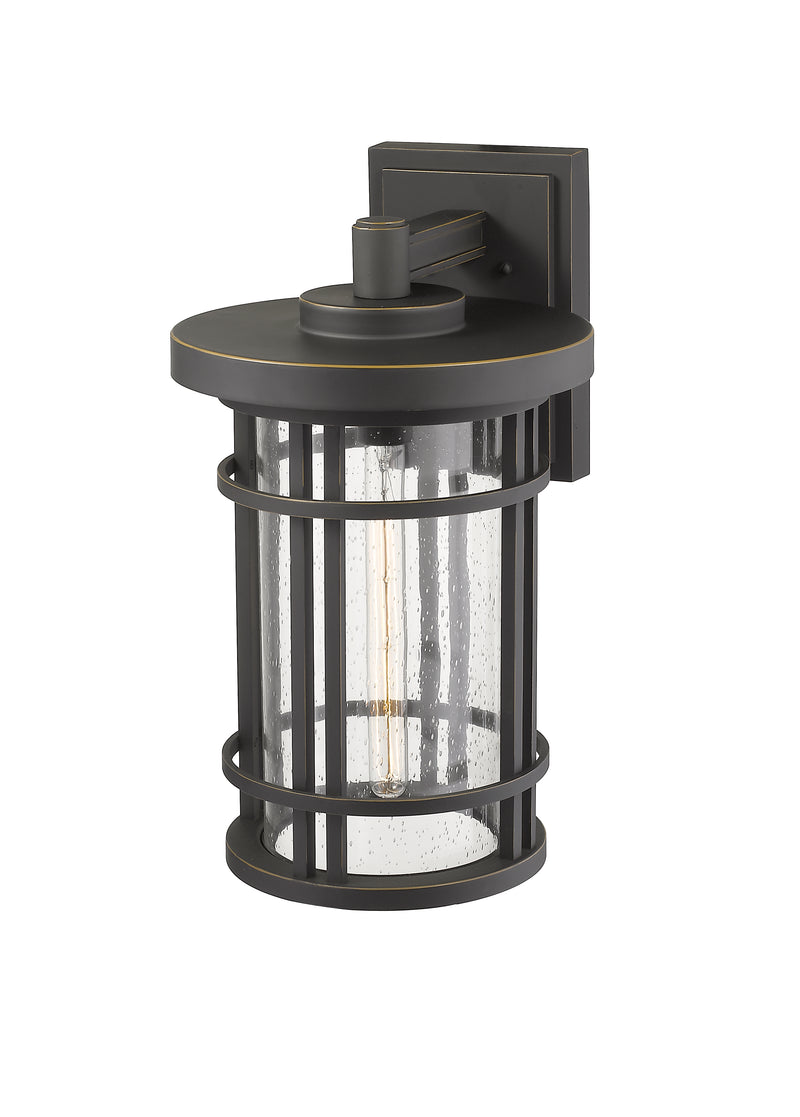 Jordan 1 Light 12" Outdoor Wall Light in Oil Rubbed Bronze