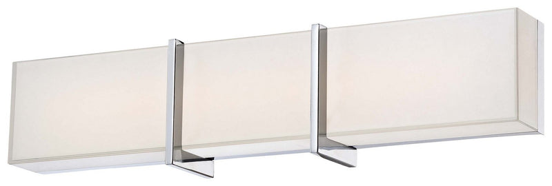 High Rise LED 24" Bath Vanity Light in Chrome