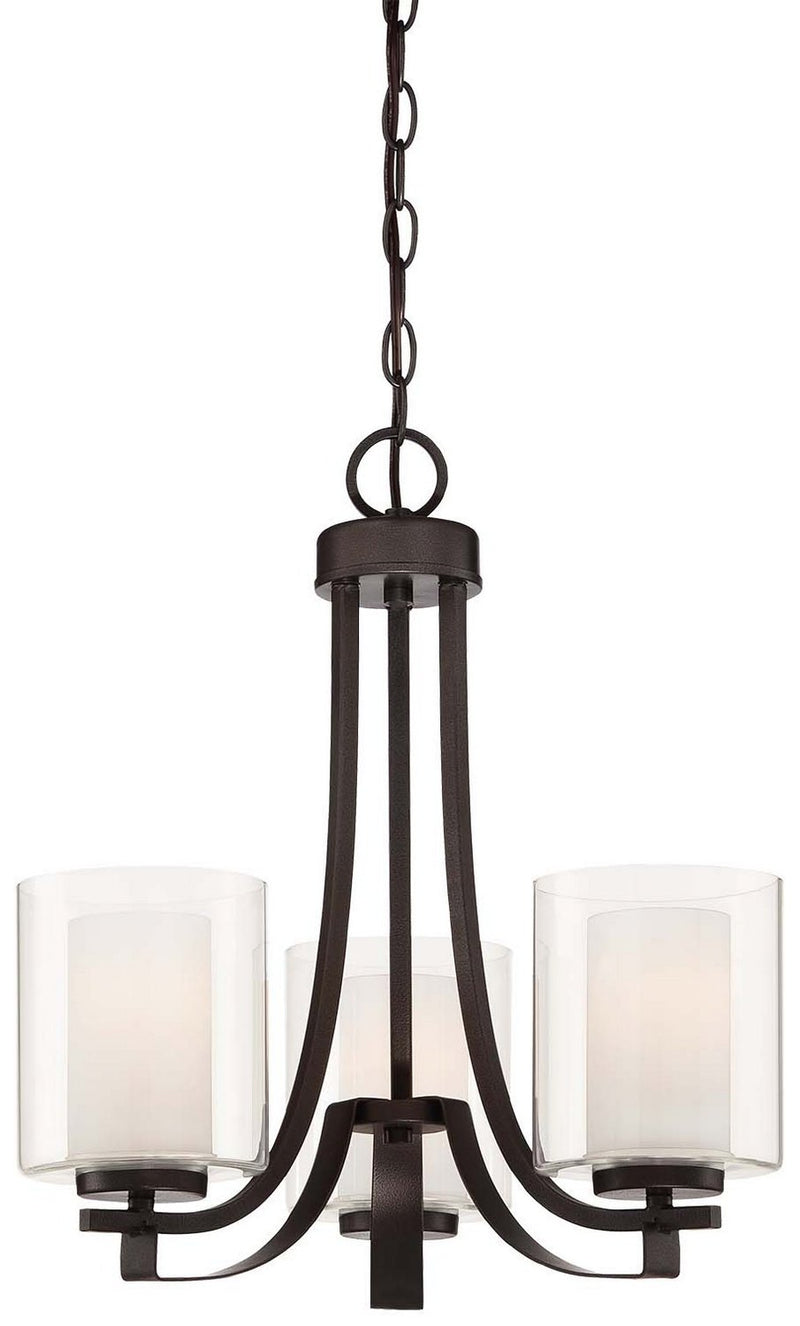 Parsons Studio 3-Light Chandelier in Smoked Iron