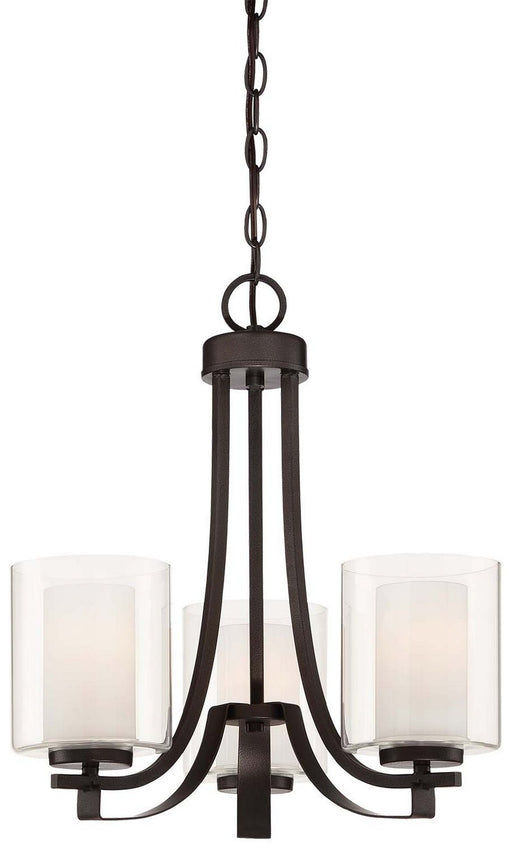 Parsons Studio 3-Light Chandelier in Smoked Iron