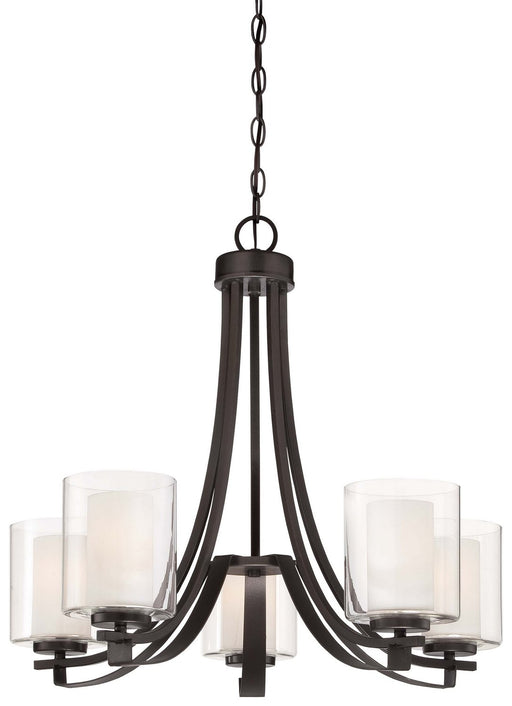 Parsons Studio 5-Light Chandelier in Smoked Iron