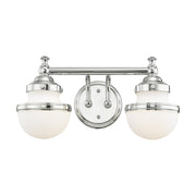 Oldwick 2-Light Bath Vanity Light in Polished Chrome