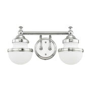 Oldwick 2-Light Bath Vanity Light in Polished Chrome