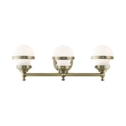Oldwick 3-Light Bath Vanity Light in Antique Brass