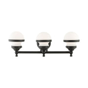 Oldwick 3-Light Bath Vanity Light in Black