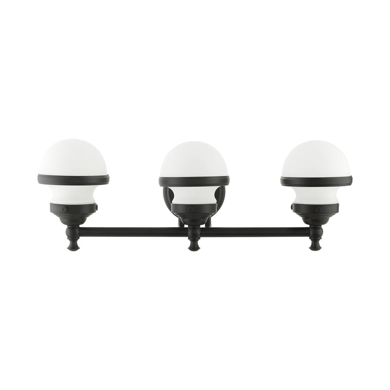 Oldwick 3-Light Bath Vanity Light in Black