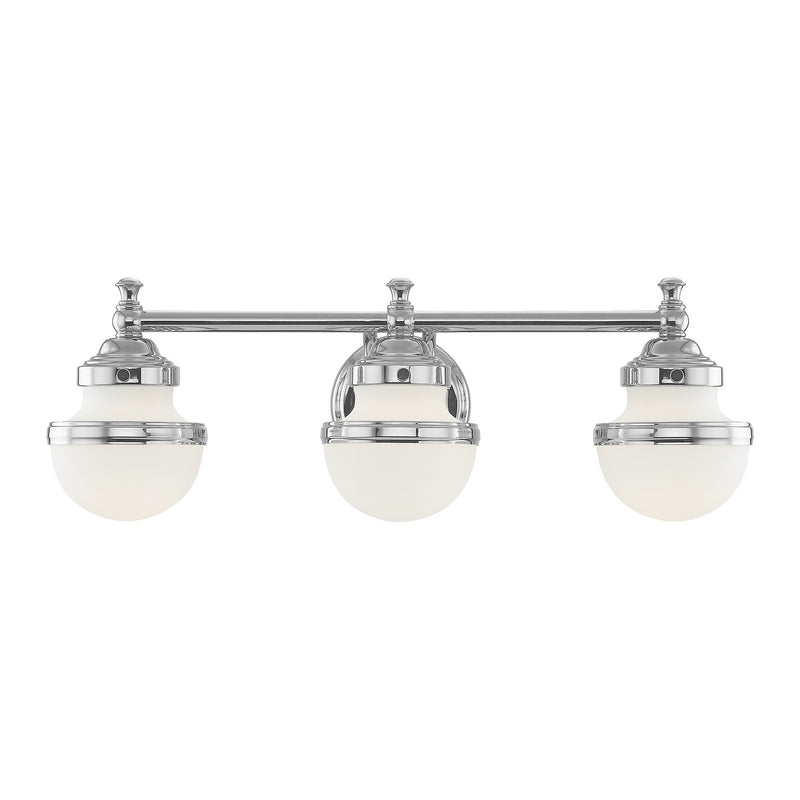 Oldwick 3-Light Bath Vanity Light in Polished Chrome