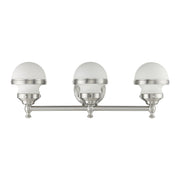 Oldwick 3-Light Bath Vanity Light in Brushed Nickel