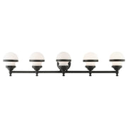 Oldwick 5-Light Large Bath Vanity Light in Black