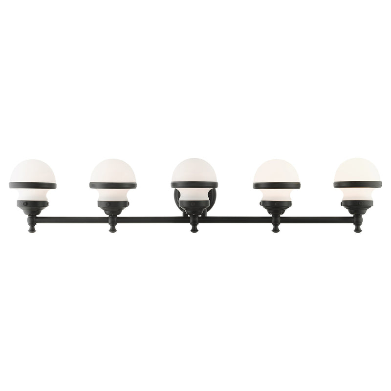 Oldwick 5-Light Large Bath Vanity Light in Black