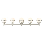 Oldwick 5-Light Large Bath Vanity Light in Brushed Nickel