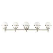 Oldwick 5-Light Large Bath Vanity Light in Brushed Nickel