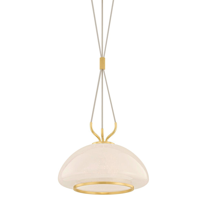 Baudette Pendant in Aged Brass