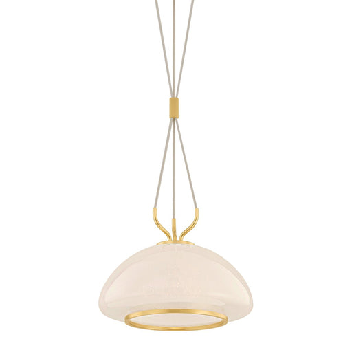 Baudette Pendant in Aged Brass