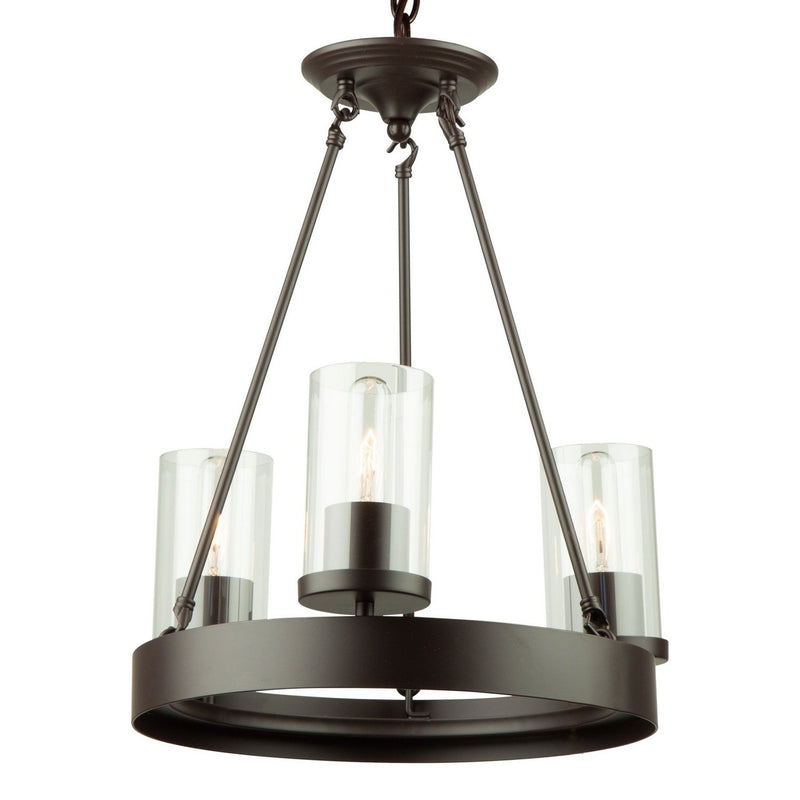 Menlo Park 3-Light Chandelier in Oil Rubbed Bronze