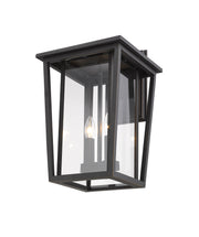 Seoul 2 Light 11.25" Outdoor Wall Light in Oil Rubbed Bronze