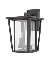 Seoul 2 Light 9.25" Outdoor Wall Light in Oil Rubbed Bronze