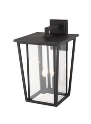 Seoul 3 Light 14" Outdoor Wall Light in Oil Rubbed Bronze