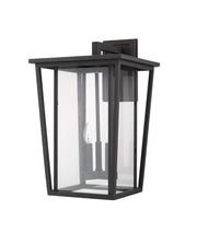 Seoul 3 Light 14" Outdoor Wall Light in Oil Rubbed Bronze