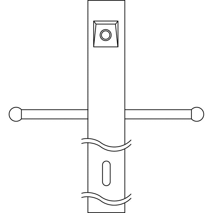 84" Outdoor Lamp Post with External Photocell and Ladder Rest in Black