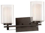 Parsons Studio 2-Light Bath Vanity Light in Smoked Iron