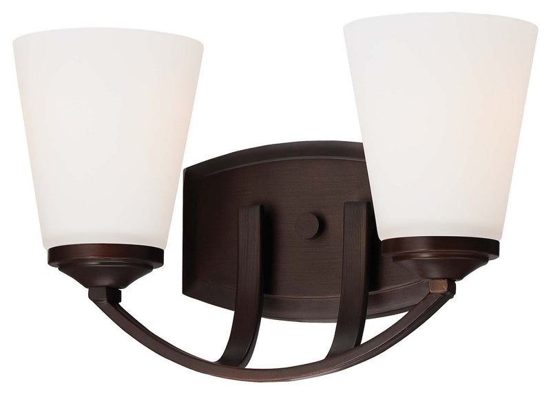 Overland Park 2-Light Bath Vanity Light in Vintage Bronze