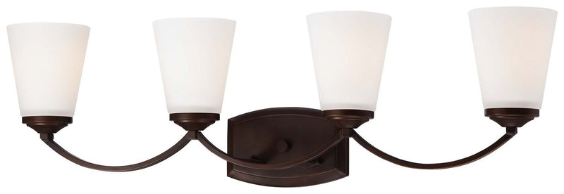 Overland Park 4-Light Bath Vanity Light in Vintage Bronze