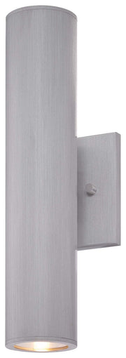 Skyline 2-Light LED Outdoor Wall Sconce in Brushed Aluminum