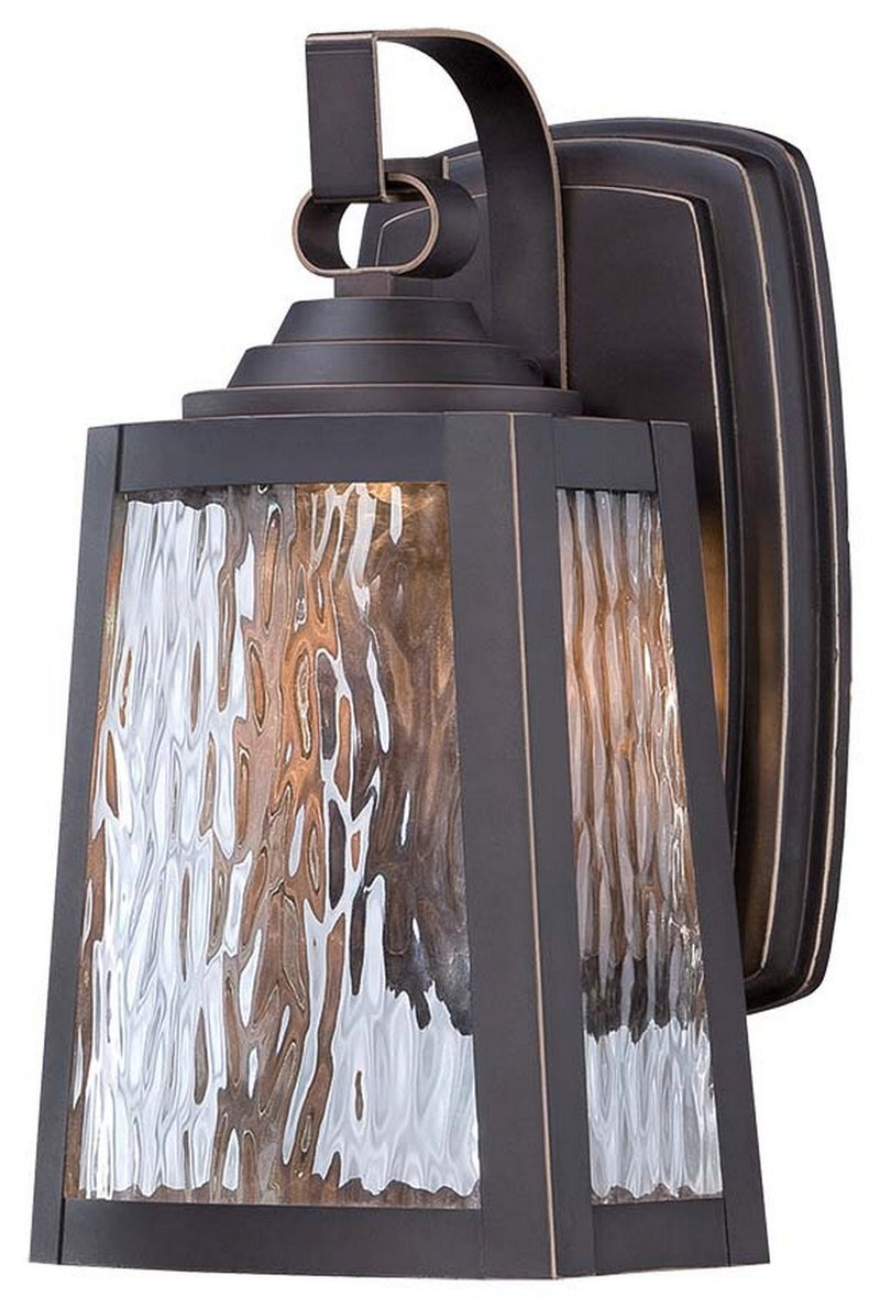 Talera LED Outdoor Wall Lantern in Oil Rubbed Bronze w/Gold Highlights
