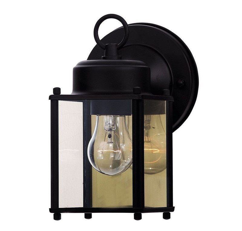 Exterior Collections 4.75" Outdoor Wall Lantern in Black