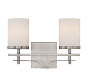 Colton 2-Light Bath Vanity Light in Satin Nickel