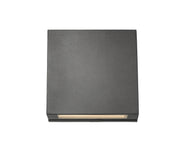 Quadrate 2 Light 11" Outdoor Wall Light in Black