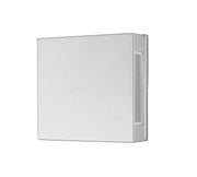 Quadrate 2 Light 9.25" Outdoor Wall Light in Silver