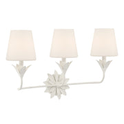 Broche 3 Light 25" Bathroom Vanity in Matte White