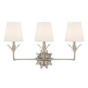 Broche 3 Light 25" Bathroom Vanity in Antique Silver