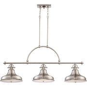 Emery 3-Light Island Chandelier in Brushed Nickel