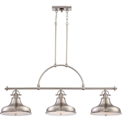 Emery 3-Light Island Chandelier in Brushed Nickel