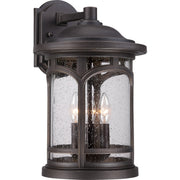 Marblehead Large 3-Light Outdoor Wall Lantern in Palladian Bronze