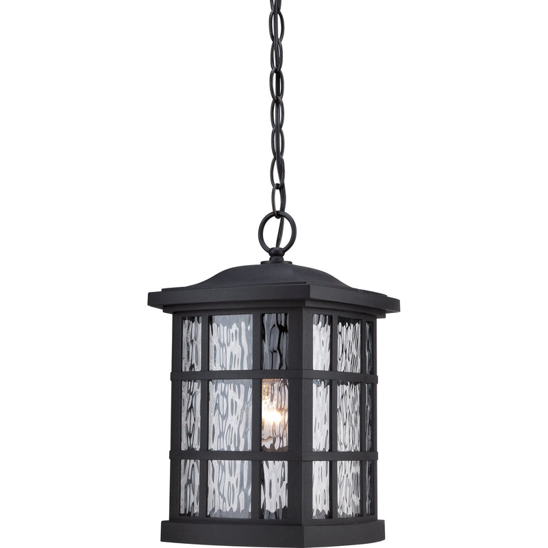 Stonington Outdoor Hanging Lantern in Mystic Black