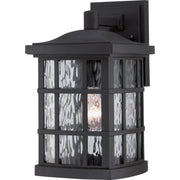 Stonington Medium Outdoor Wall Lantern in Mystic Black