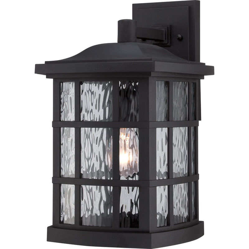 Stonington Large Outdoor Wall Lantern in Mystic Black