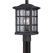 Stonington Outdoor Post Lantern in Mystic Black