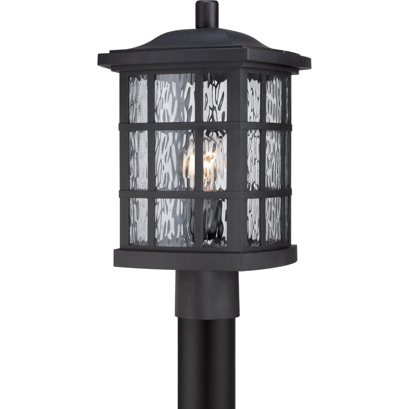 Stonington Outdoor Post Lantern in Mystic Black
