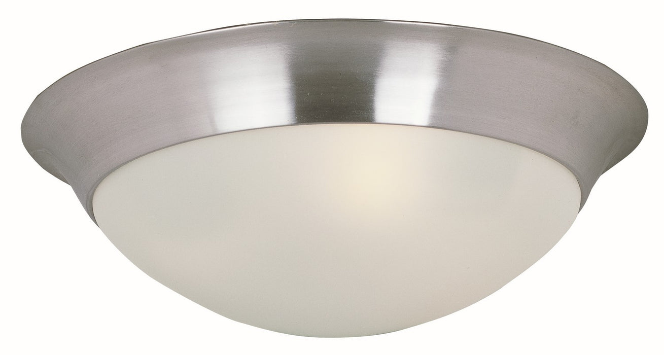 Essentials - 585x Two Light Flush Mount in Satin Nickel