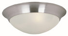 Essentials - 585x Two Light Flush Mount in Satin Nickel